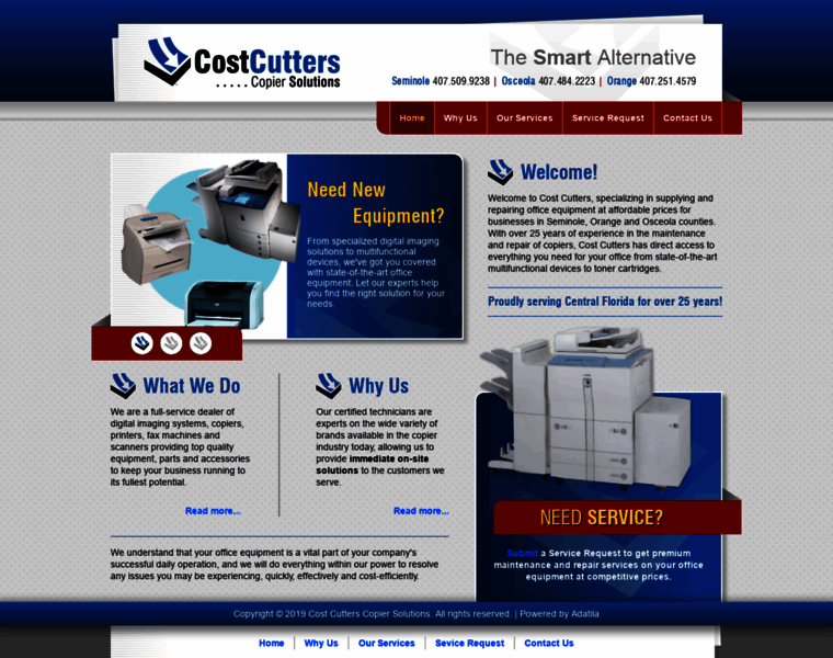 Costcutterscopiers.com thumbnail