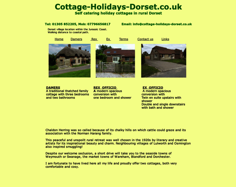 Cottage-holidays-dorset.co.uk thumbnail