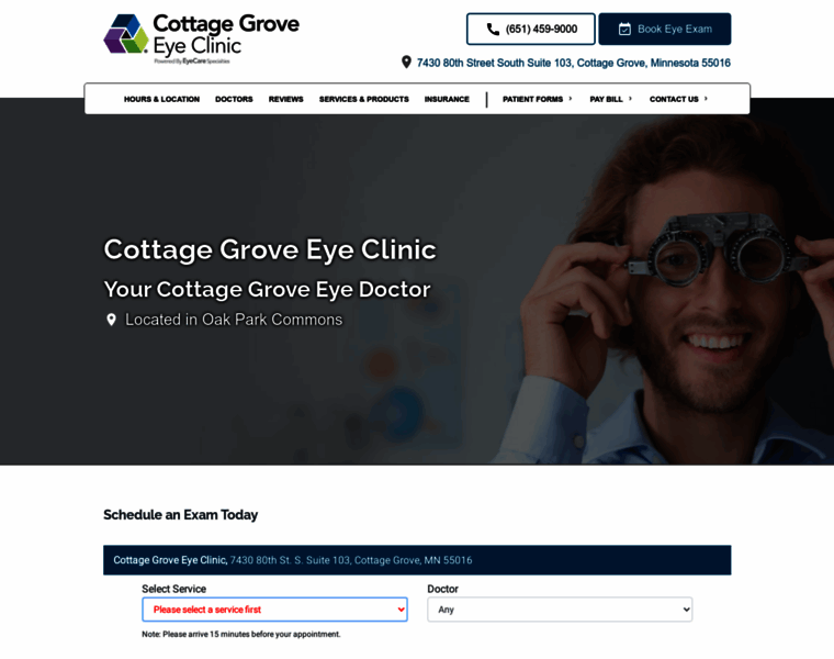 Cottagegroveeyecareclinic.com thumbnail