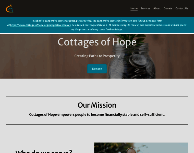 Cottagesofhope.org thumbnail