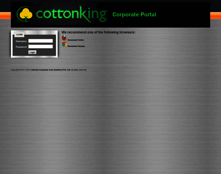 Cottonking.intouchrewards.com thumbnail