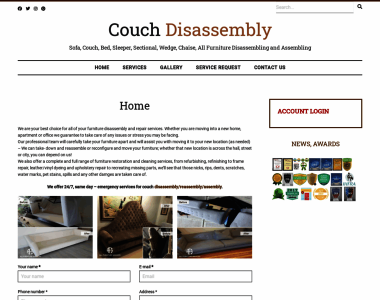 Couchdisassembly.com thumbnail