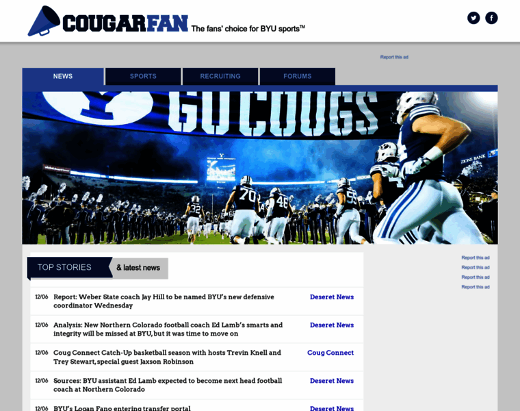 Cougarfan.com thumbnail