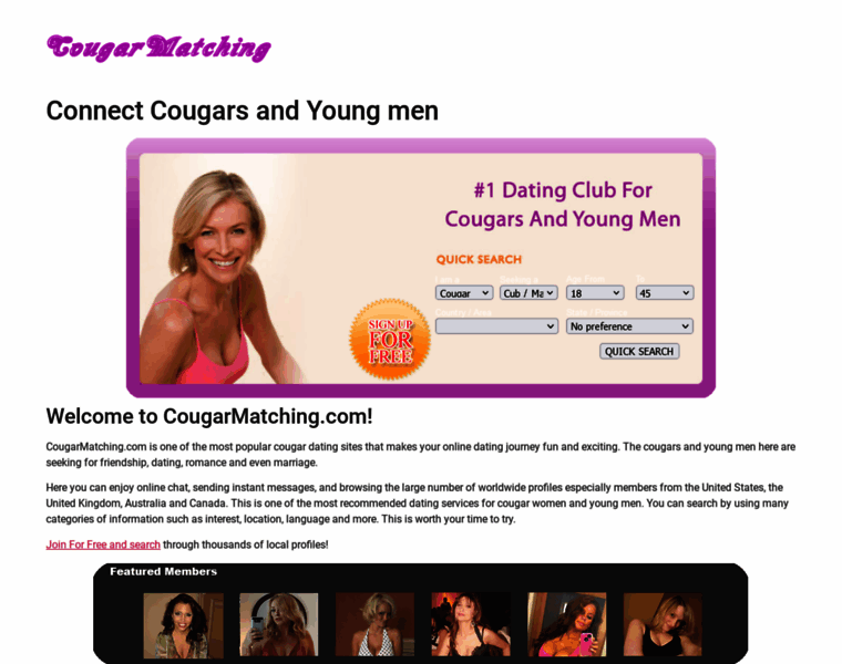 Cougarmatching.com thumbnail