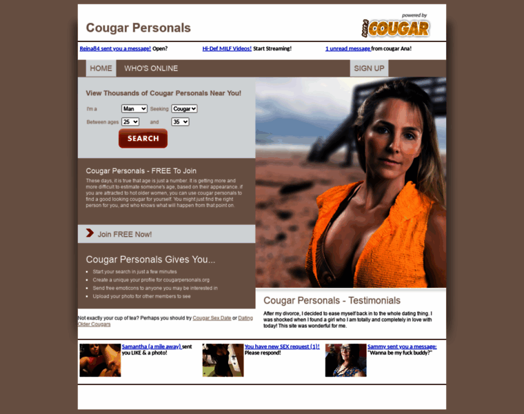 Cougarpersonals.org thumbnail