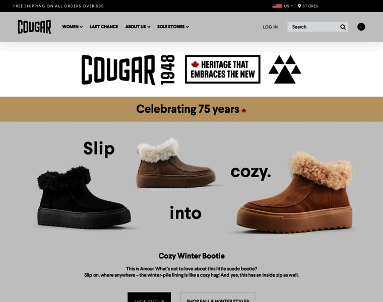 Cougarshoes.com thumbnail