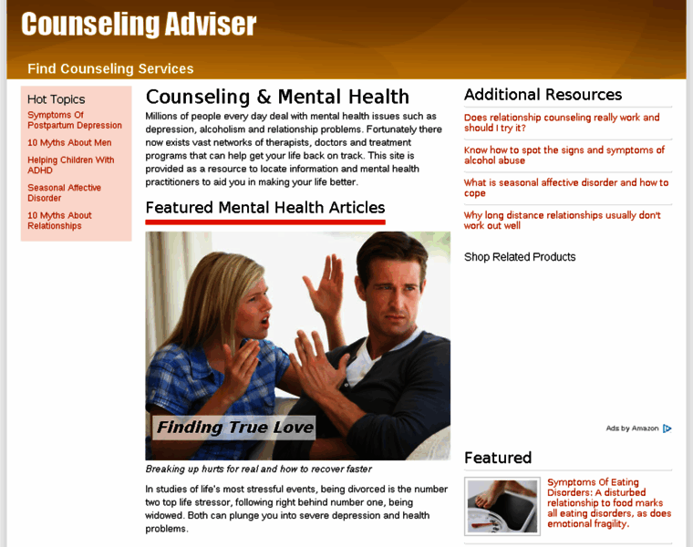 Counselingadviser.com thumbnail