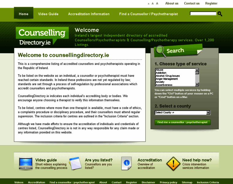 Counsellingdirectory.ie thumbnail
