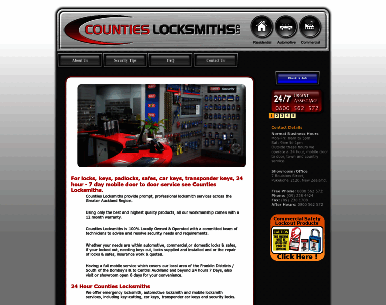 Countieslocksmiths.co.nz thumbnail