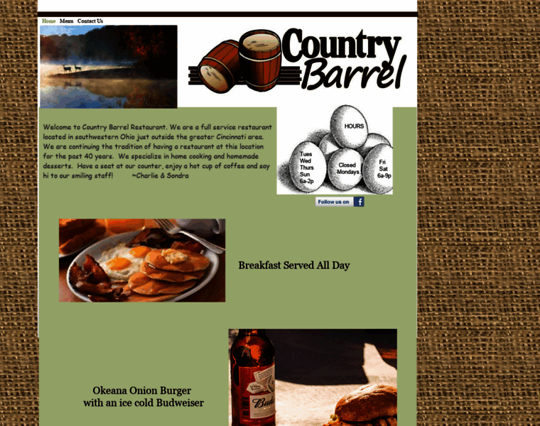 Countrybarrelrestaurant.com thumbnail