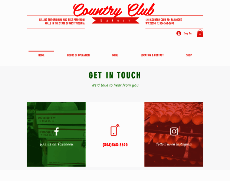 Countryclubbakery.net thumbnail