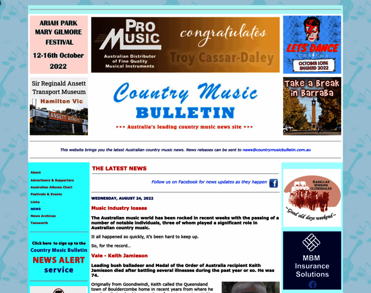 Countrymusicbulletin.com.au thumbnail