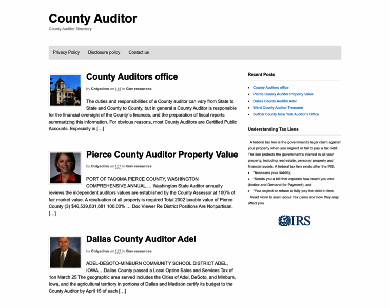 Countyauditor.org thumbnail