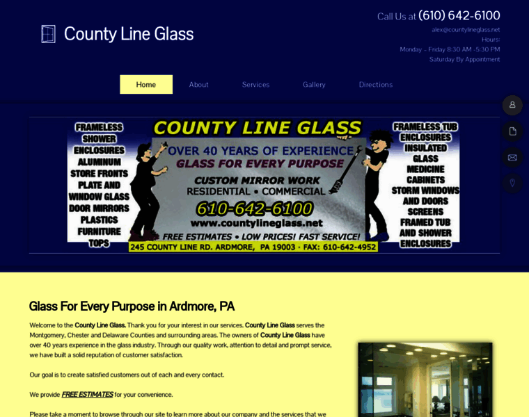 Countylineglass.net thumbnail
