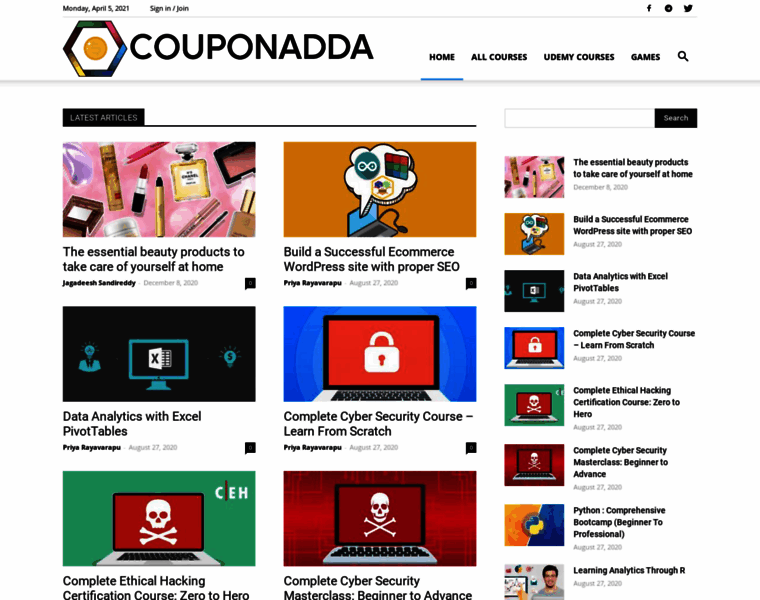 Couponadda.in thumbnail