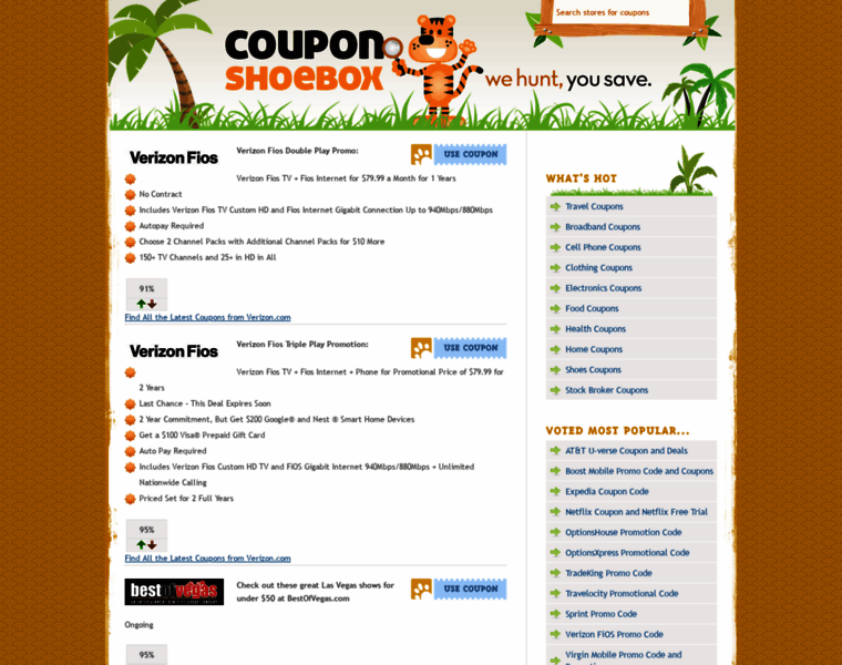 Couponshoebox.com thumbnail