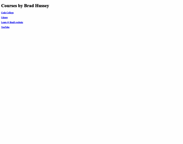 Course.bradhussey.ca thumbnail
