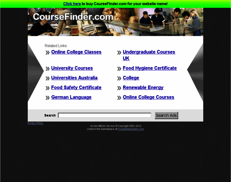 Coursefinder.com thumbnail