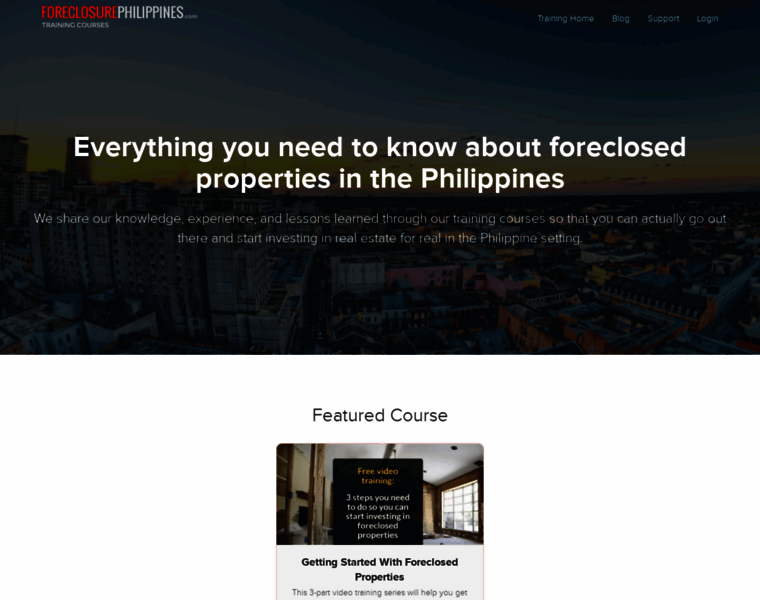 Courses.foreclosurephilippines.com thumbnail