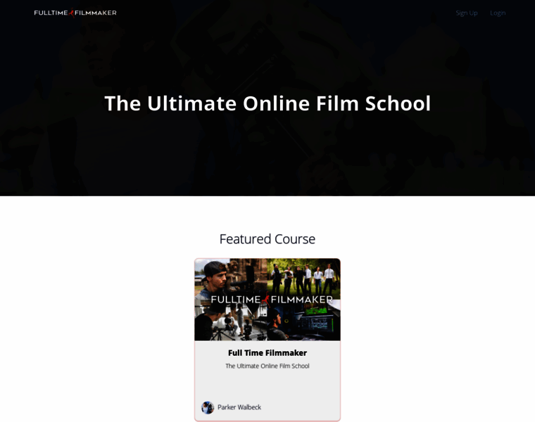 Courses.fulltimefilmmaker.com thumbnail