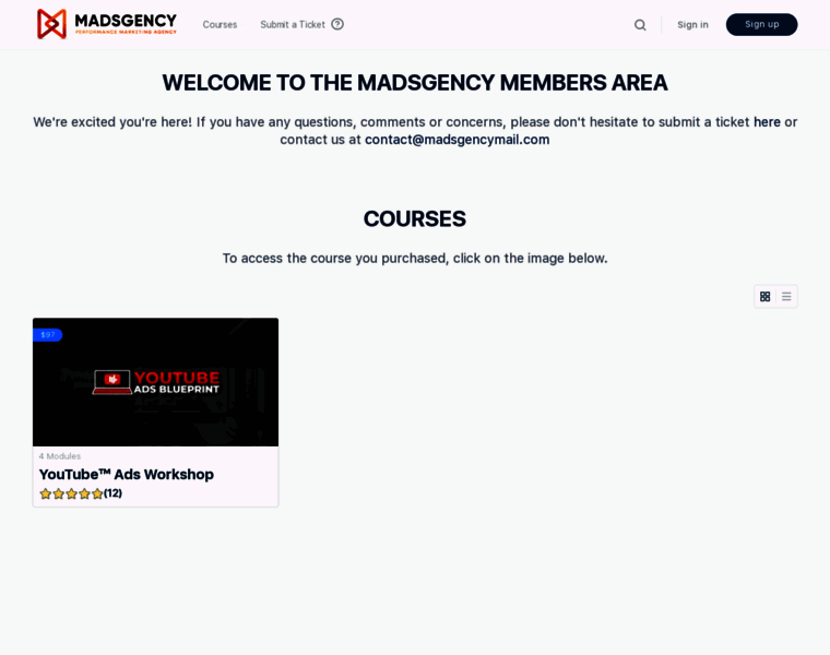 Courses.madsgency.com thumbnail