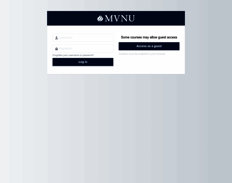 courses.mvnu.edu at WI. Log in to the site | mvnu