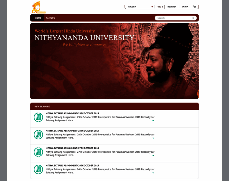 Courses.nithyanandauniversity.org thumbnail
