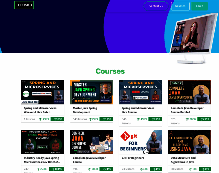 Courses.telusko.com thumbnail