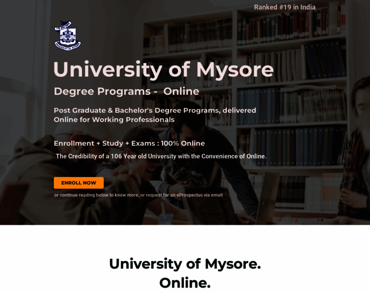 Courses.uni-mysore.in thumbnail