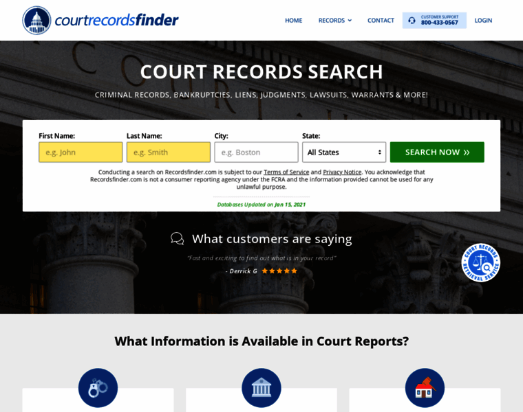 Court.recordsfinder.com thumbnail