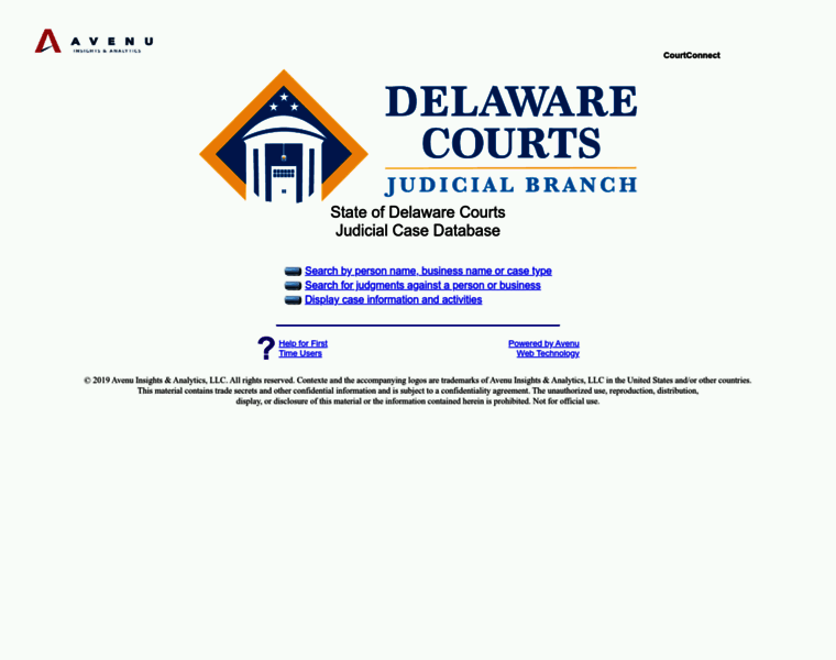 Courtconnect.courts.delaware.gov thumbnail