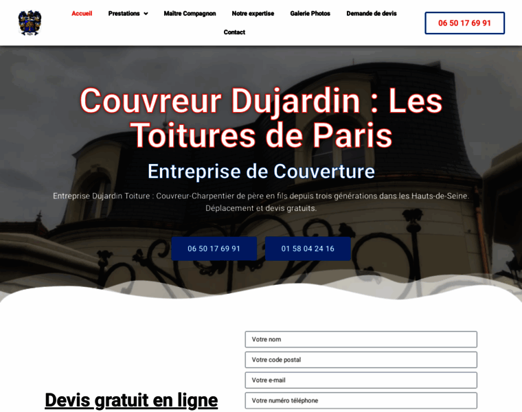 Couvreur-dujardin-paris.fr thumbnail