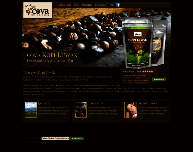 Cova-coffee.com thumbnail