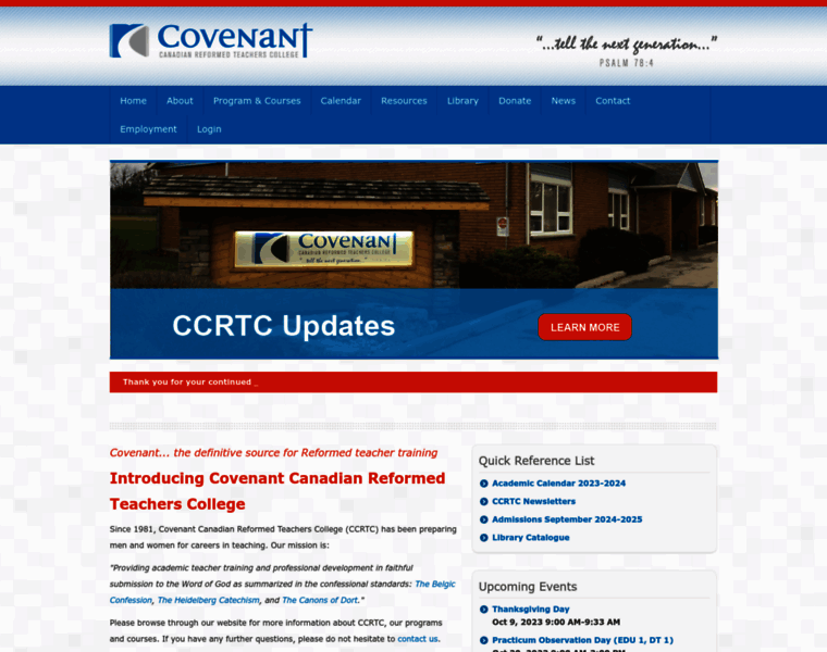 Covenantteacherscollege.com thumbnail