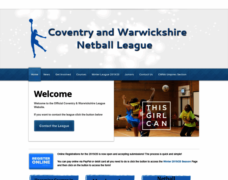 Coventryandwarwickshirenetball.co.uk thumbnail