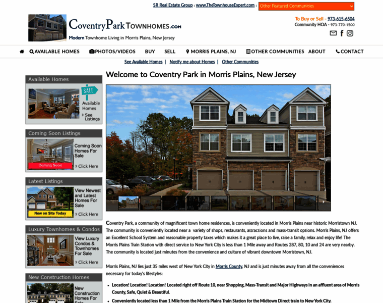 Coventryparktownhomes.com thumbnail