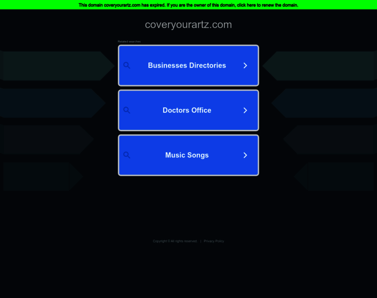 Coveryourartz.com thumbnail