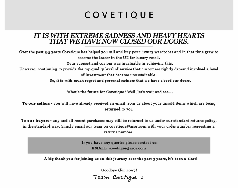 Covetique.com thumbnail Covetique.com thumbnail