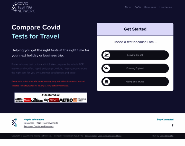 Covid19-testing.org thumbnail