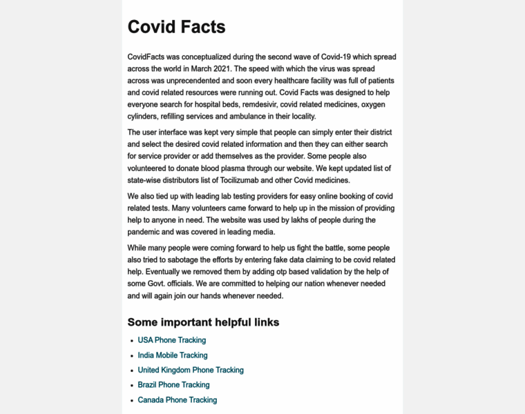Covidfacts.in thumbnail