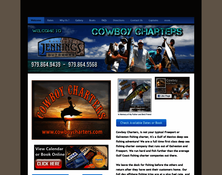 Cowboycharters.com thumbnail