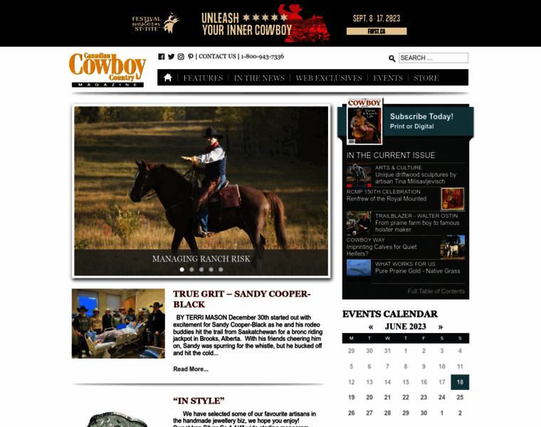 Cowboycountrymagazine.com thumbnail