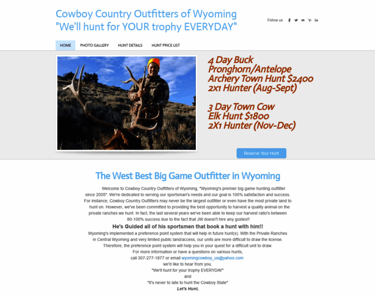 Cowboycountryoutfitters.com thumbnail