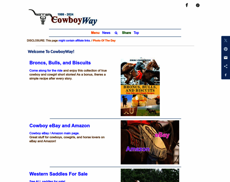 Cowboyway.com thumbnail