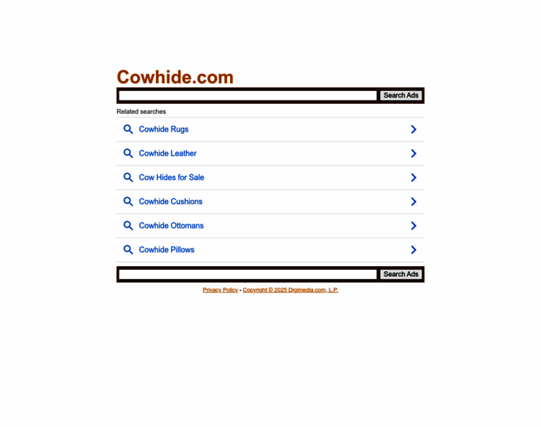 Cowhide.com thumbnail Cowhide.com thumbnail