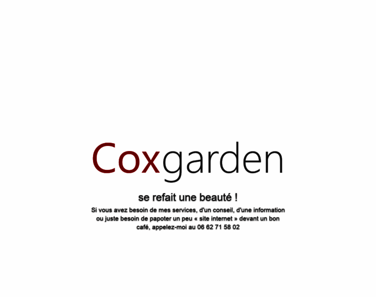 Coxgarden.fr thumbnail