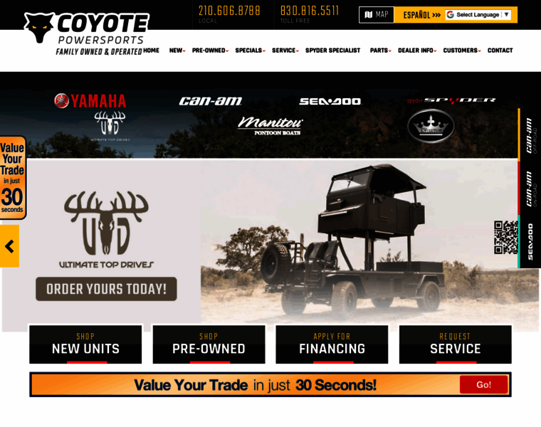 Coyote-powersports.com thumbnail