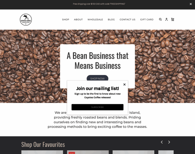 Coyotescoffee.ca thumbnail