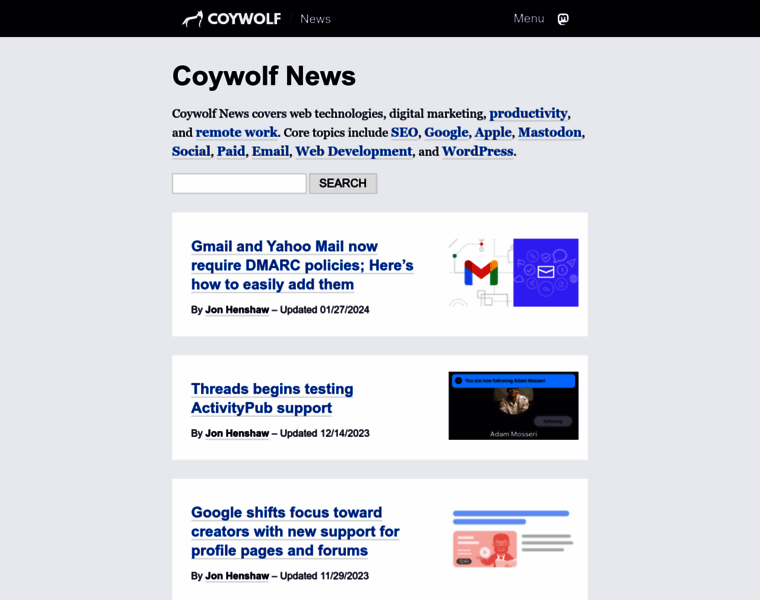 Coywolf.news thumbnail