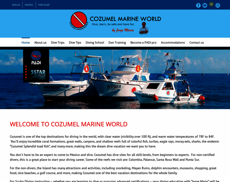 Cozumelmarineworld.com thumbnail Cozumelmarineworld.com thumbnail